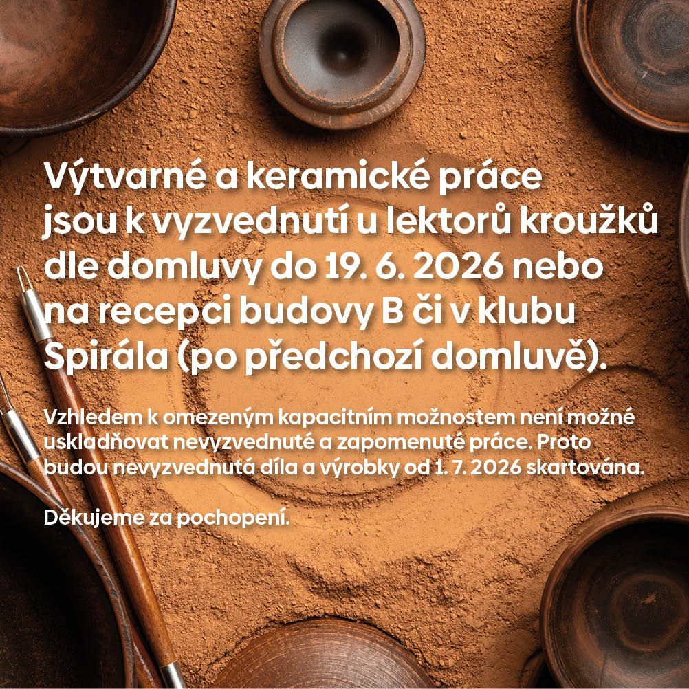 Výtvarné a keramické práce z kroužků