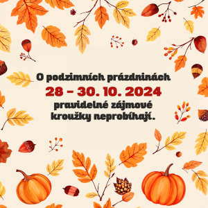 Podzimní prázdniny 2024